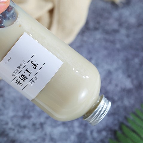 Made in China 16Oz Tea Coffee Ice Cold Drink Glass Mason Jar Milk Bottle With Aluminum cap 350ml 500ml For Juice/Wine