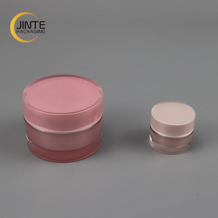 Made in China Wholesale Acrylic Material Pink Cosmetic Honey Jar 5g-200g For Nail Gel
