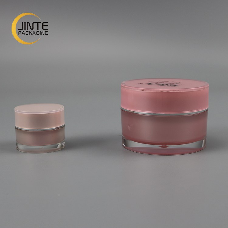 Made in China Wholesale Acrylic Material Pink Cosmetic Honey Jar 5g-200g For Nail Gel