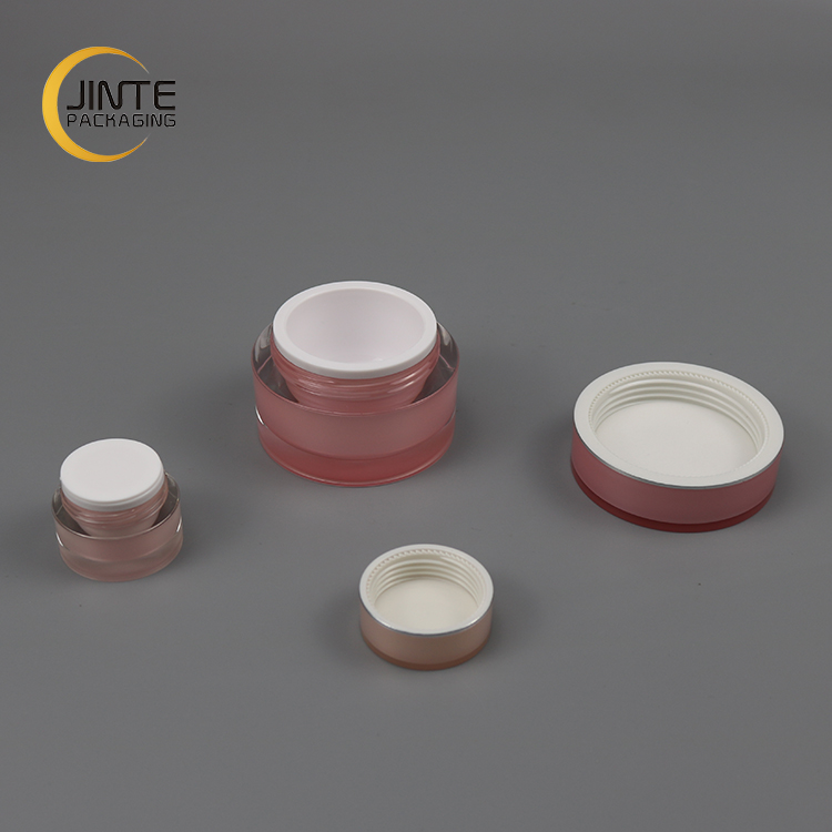 Made in China Wholesale Acrylic Material Pink Cosmetic Honey Jar 5g-200g For Nail Gel