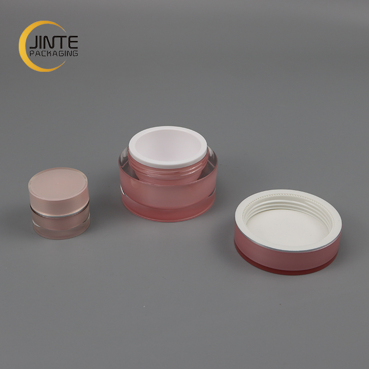 Made in China Wholesale Acrylic Material Pink Cosmetic Honey Jar 5g-200g For Nail Gel