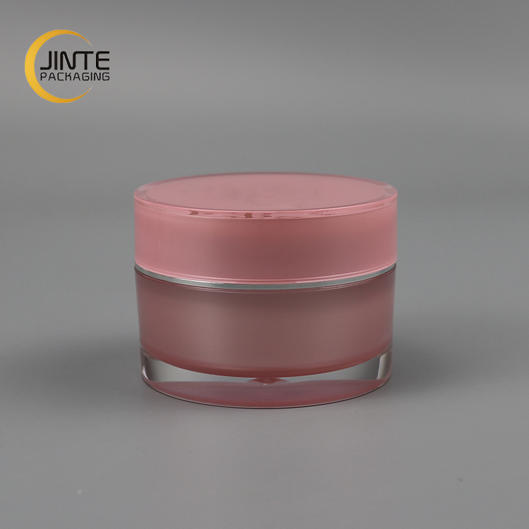 Made in China Wholesale Acrylic Material Pink Cosmetic Honey Jar 5g-200g For Nail Gel