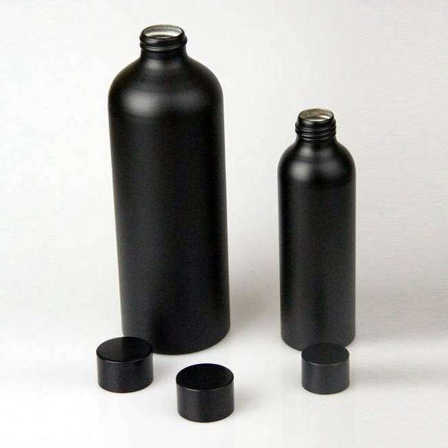 Made in China aluminum 100ml 300ml 500ml luxury black cosmetic spray bottle
