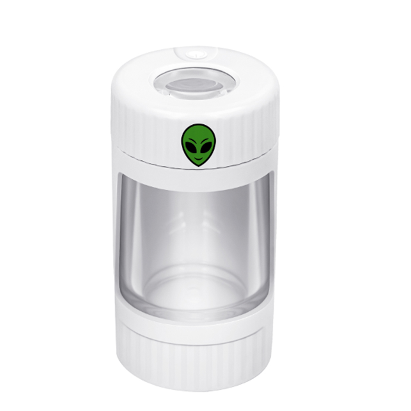 Mag Jar Magnifying LED Jar LED Herb Stash Box Weed Viewing Container Box Buds Storage for Smoke Shop Dispensary