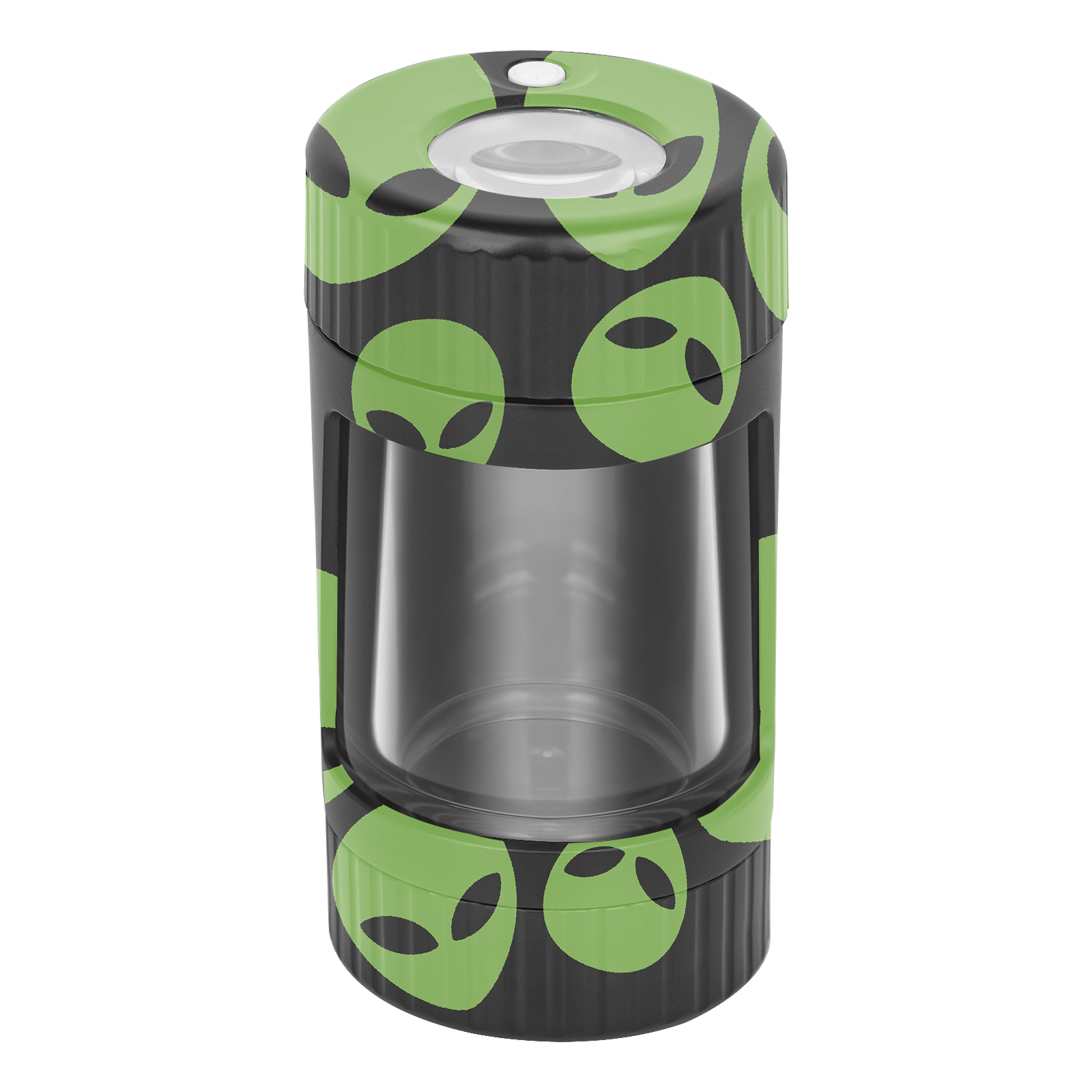 Mag Jar Magnifying LED Jar LED Herb Stash Box Weed Viewing Container Box Buds Storage for Smoke Shop Dispensary