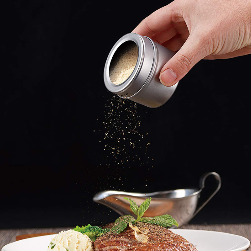 Magnetic Spice Jars Container Set With Labels Stickers Pen Seasoning Bottle Pepper Storage Favor Of Elefants