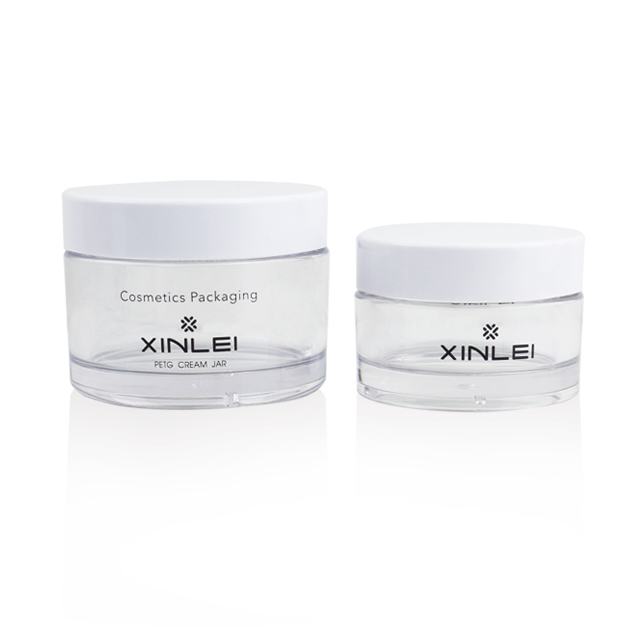 Main products of manufacturer Various capacities plastic PETG cosmetic cream jar with lid and BPA free