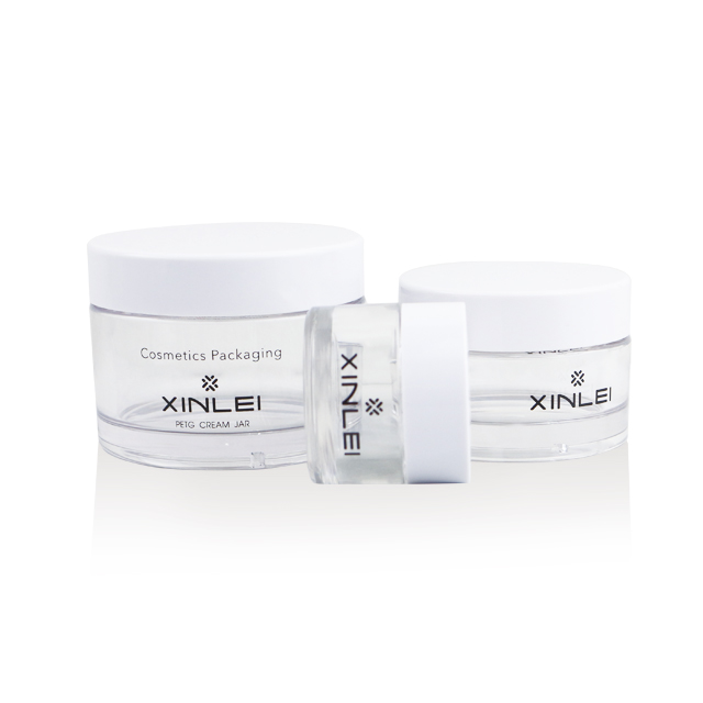 Main products of manufacturer Various capacities plastic PETG cosmetic cream jar with lid and BPA free
