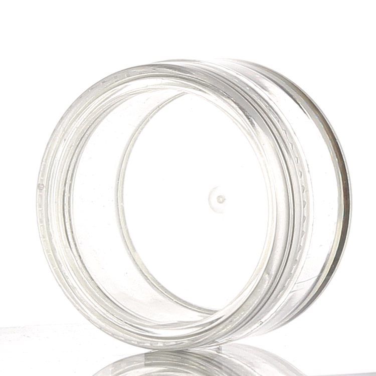 Makeup Container 20ml clear PS plastic lip balm cosmetic packaging jar