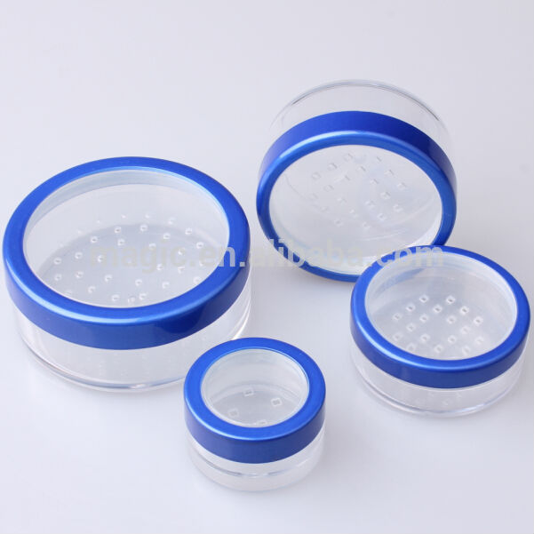 Makeup containers,Loose powder packaging with window cap