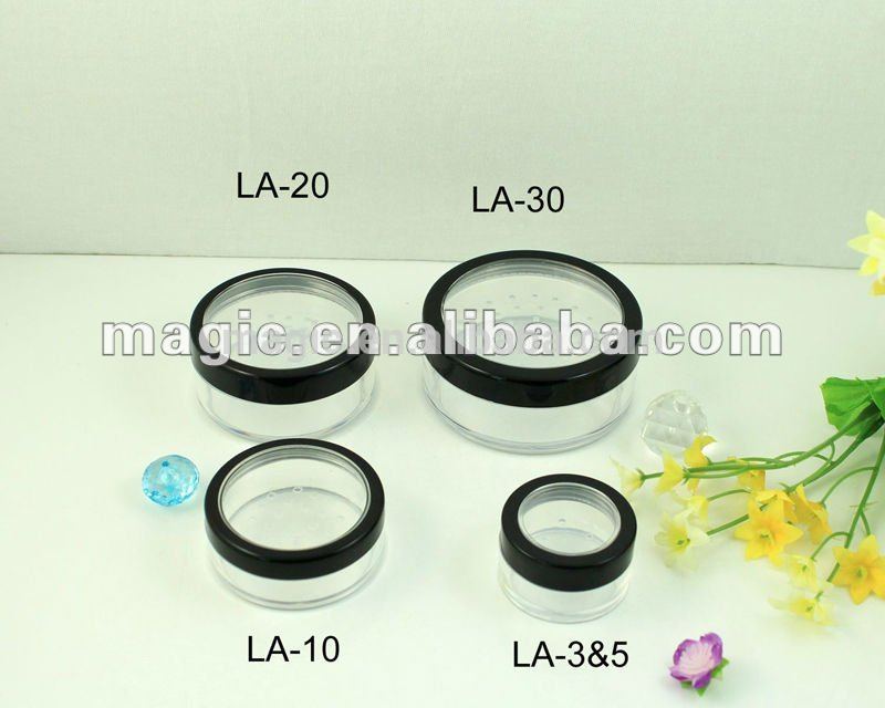 Makeup containers,Loose powder packaging with window cap