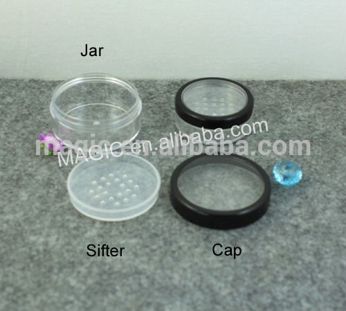 Makeup containers,Loose powder packaging with window cap