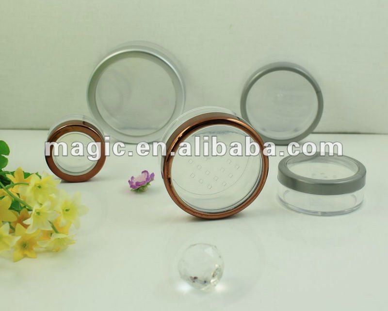 Makeup containers,Loose powder packaging with window cap