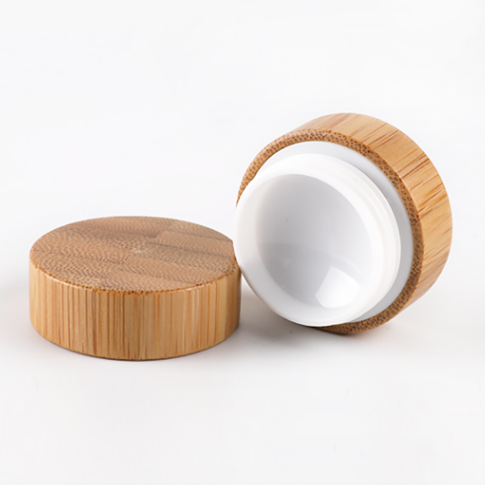 Makeup eco- friendly solid bamboo 3g 5g 10g 30g 50g hand cream wooden pp cosmetic jar seal