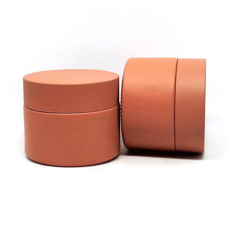 Manufactory Custom 30ml 1oz 50g Fancy Green Orange Cosmetic Cream Glass Jar With Lid