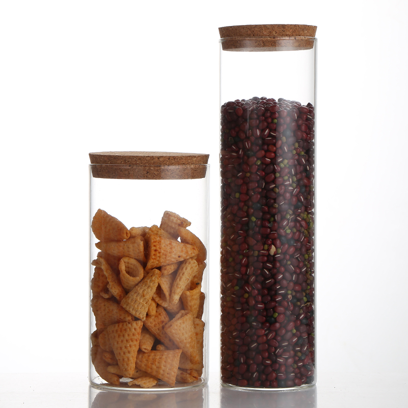Manufactory Wholesale Glass Jars And Bottles Storage Storage Food Jar Premium Glass Storage Jar