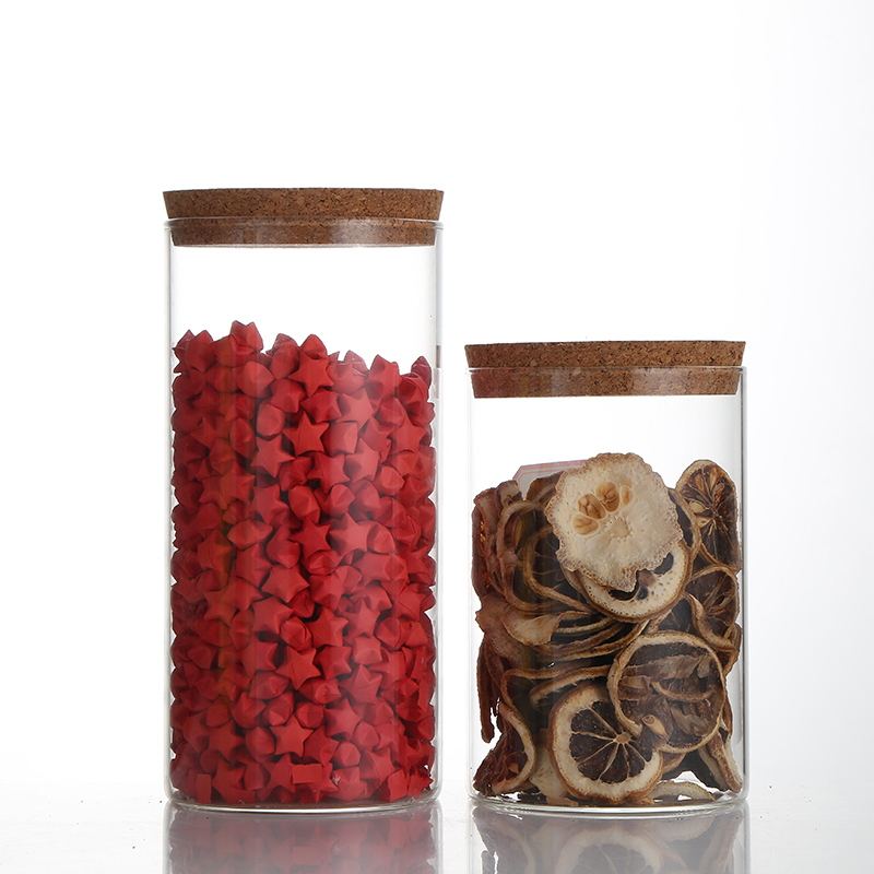 Manufactory Wholesale Glass Jars And Bottles Storage Storage Food Jar Premium Glass Storage Jar