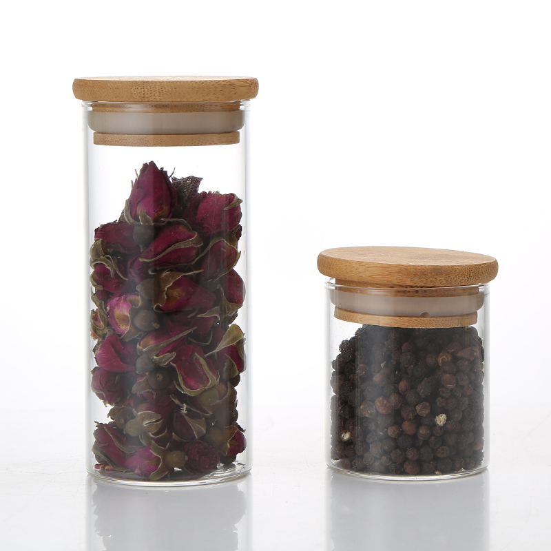 Manufactory Wholesale Rice Storage Jar Kitchen Glass Jars Storage Stock Jars For Spices