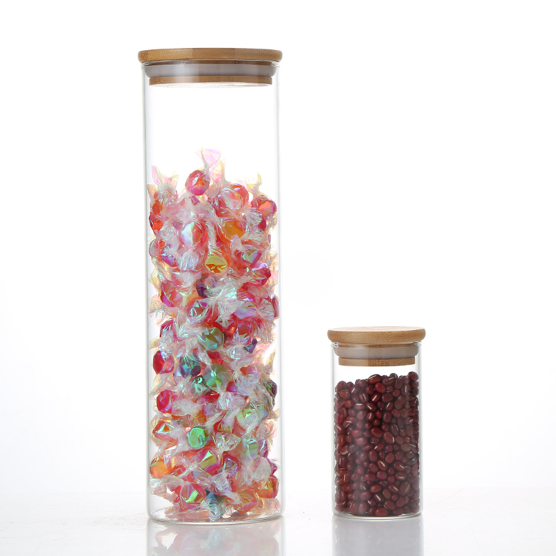 Manufactory Wholesale Rice Storage Jar Kitchen Glass Jars Storage Stock Jars For Spices