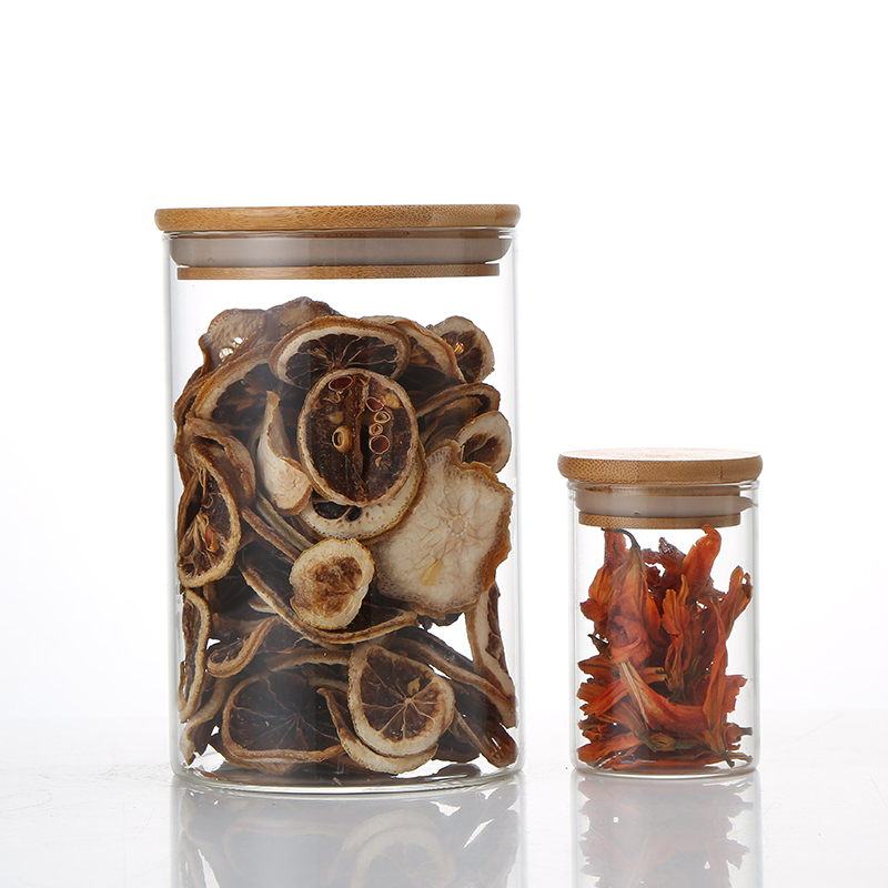 Manufactory Wholesale Rice Storage Jar Kitchen Glass Jars Storage Stock Jars For Spices
