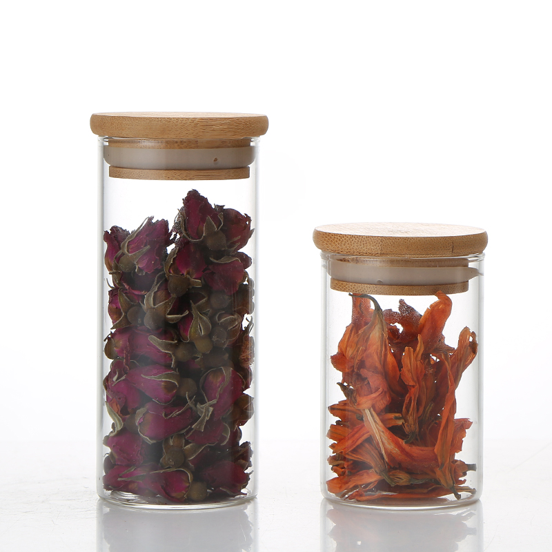 Manufactory Wholesale Rice Storage Jar Kitchen Glass Jars Storage Stock Jars For Spices