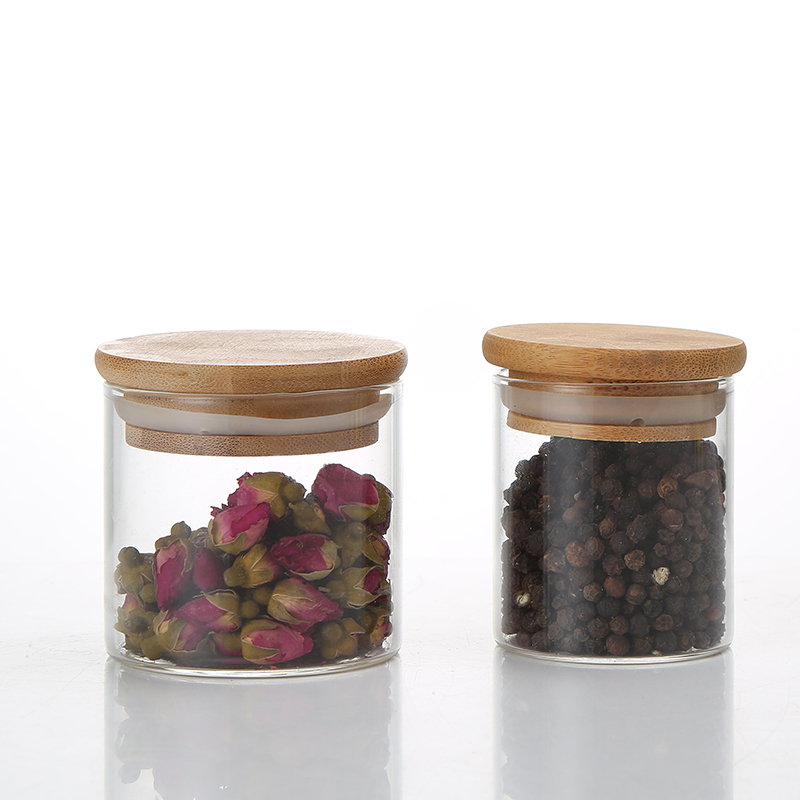 Manufactory Wholesale Rice Storage Jar Kitchen Glass Jars Storage Stock Jars For Spices