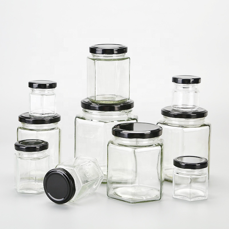 Manufactory customized glass jar with Metal Lid 25ml 30ml 50ml 60ml 100ml Custom glass bottle glass jar 1oz 2oz 3oz 12oz