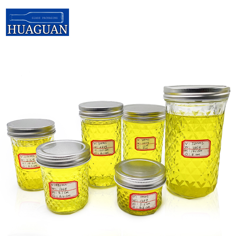 Manufactory customized glass jar with Metal Lid 25ml 30ml 50ml 60ml 100ml Custom glass bottle glass jar 1oz 2oz 3oz 12oz