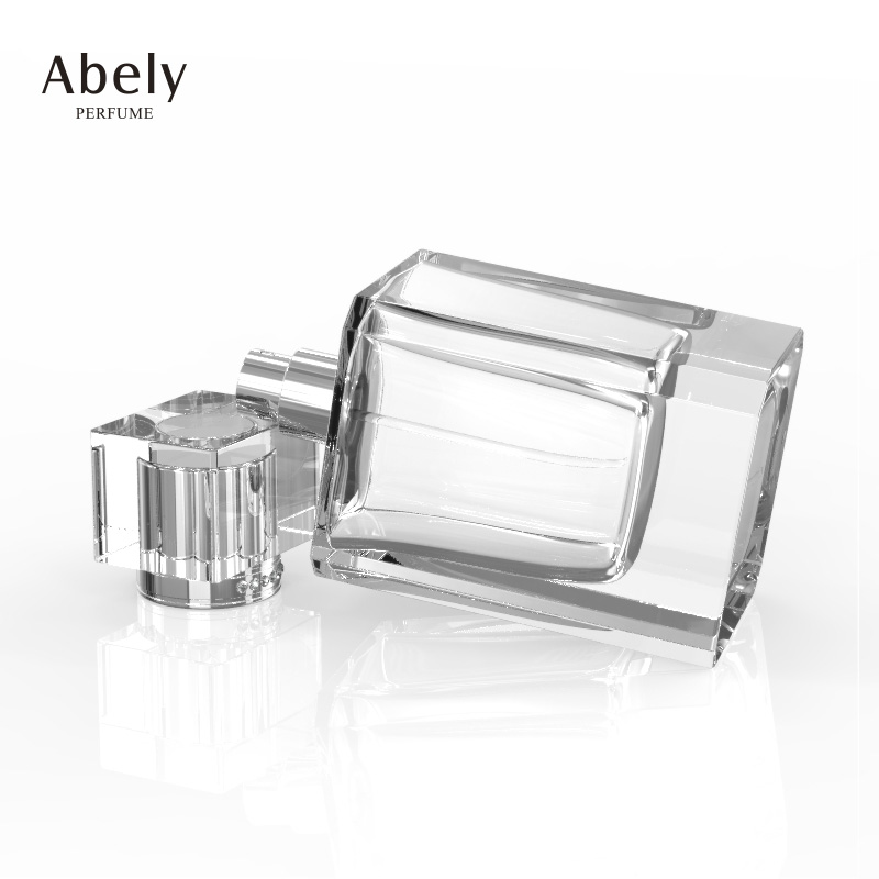 Manufactory wholesale 100ml glass spray bottle perfume bottle with cap