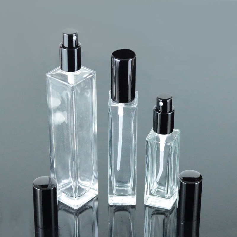 Manufacture 15ml 30 ml 50 ml 100 ml Square Clear Rectangular Glass Fine Mist Spray Bottle Perfume (GSA21)