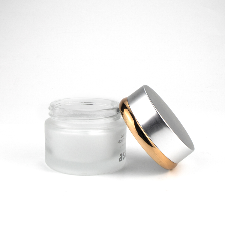 Manufacture 20 30 50 gram cosmetic packaging face cream black glass cosmetic jar with screw top lid for skin care