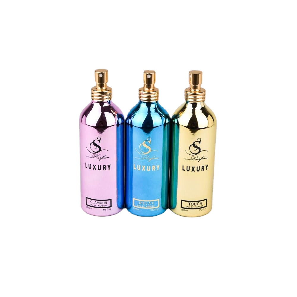 Manufacture 50ml 60ml 100ml Printed Alu Material Fancy Metal 250 Ml Aluminum Perfume Bottle With Mist Spray Pump