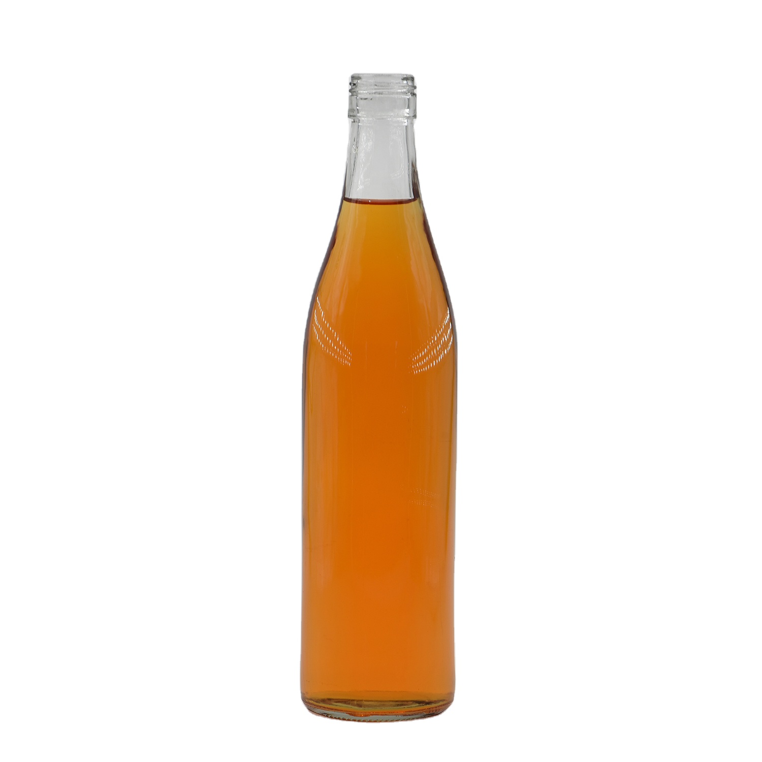 Manufacture Customize Lead free Screw Top Drinking Beer Glass Bottles with Lids