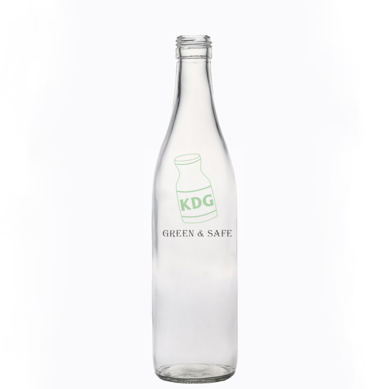 Manufacture Customize Lead free Screw Top Drinking Beer Glass Bottles with Lids