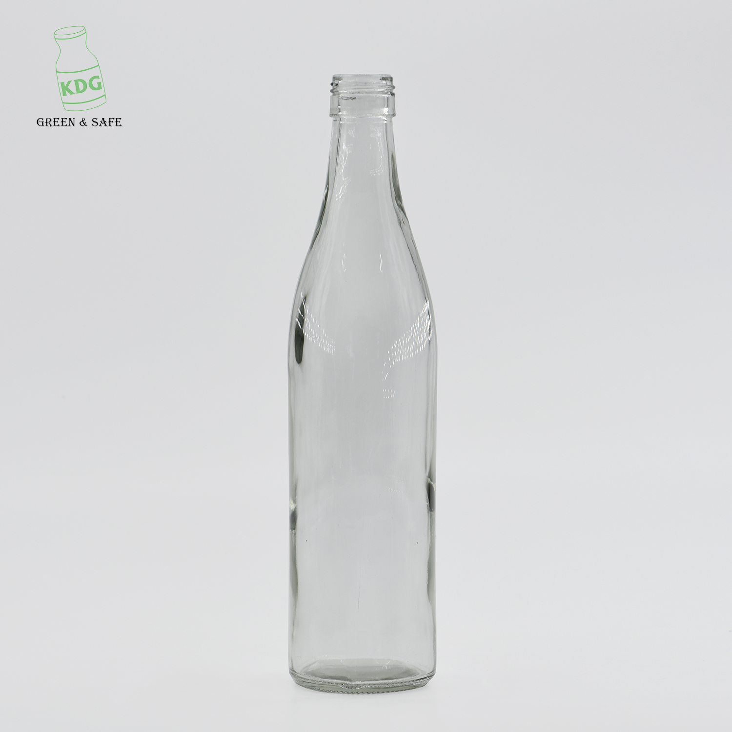 Manufacture Customize Lead free Screw Top Drinking Beer Glass Bottles with Lids