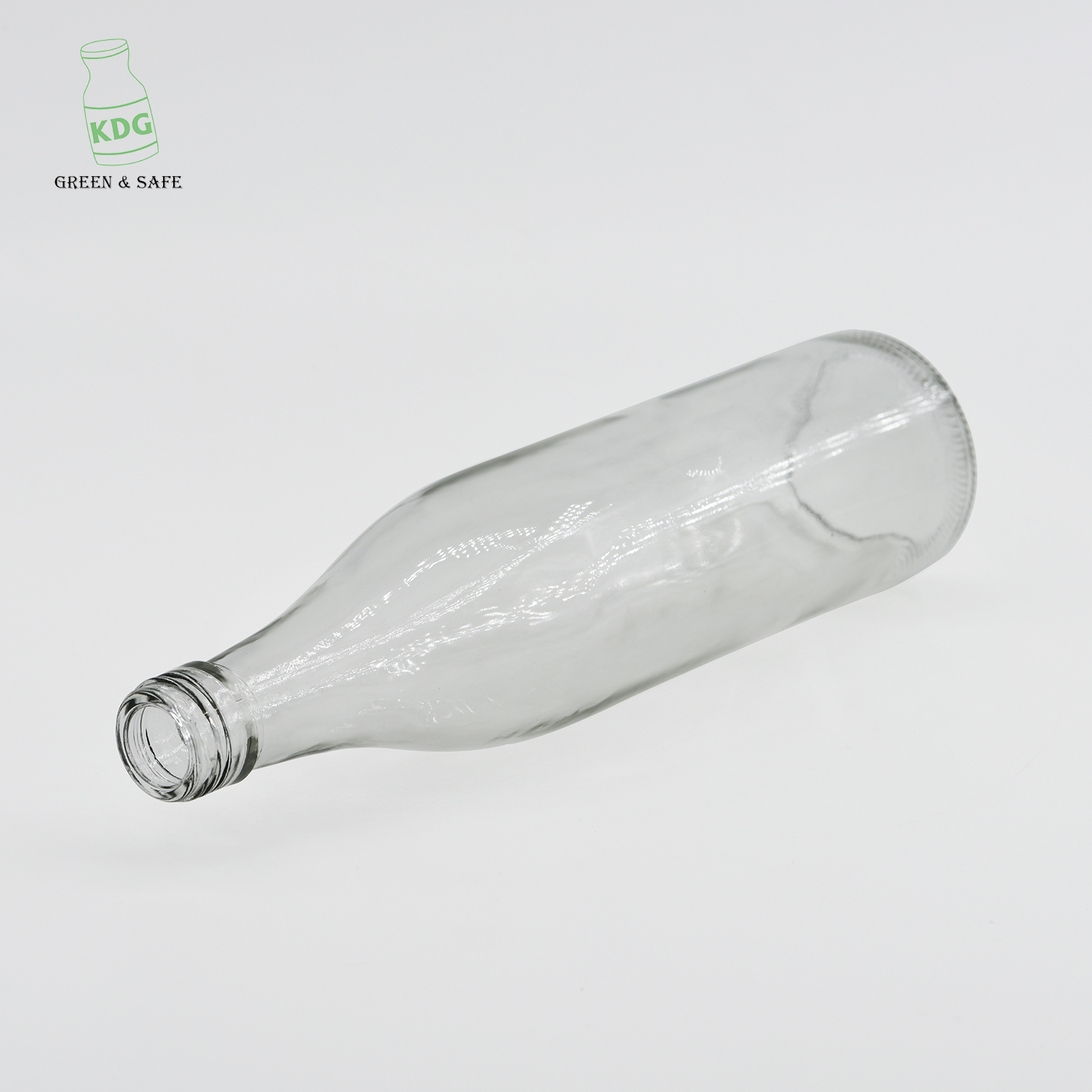 Manufacture Customize Lead free Screw Top Drinking Beer Glass Bottles with Lids