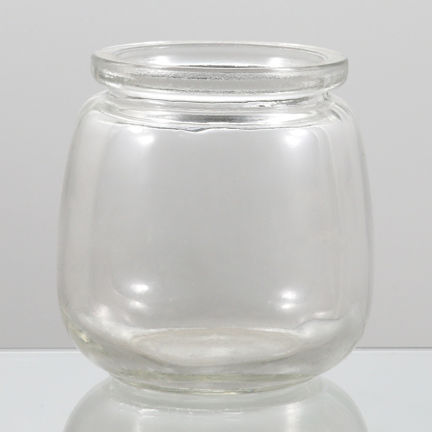 Manufacture Glassware Empty Round Customizable Pudding Glass Jars Food