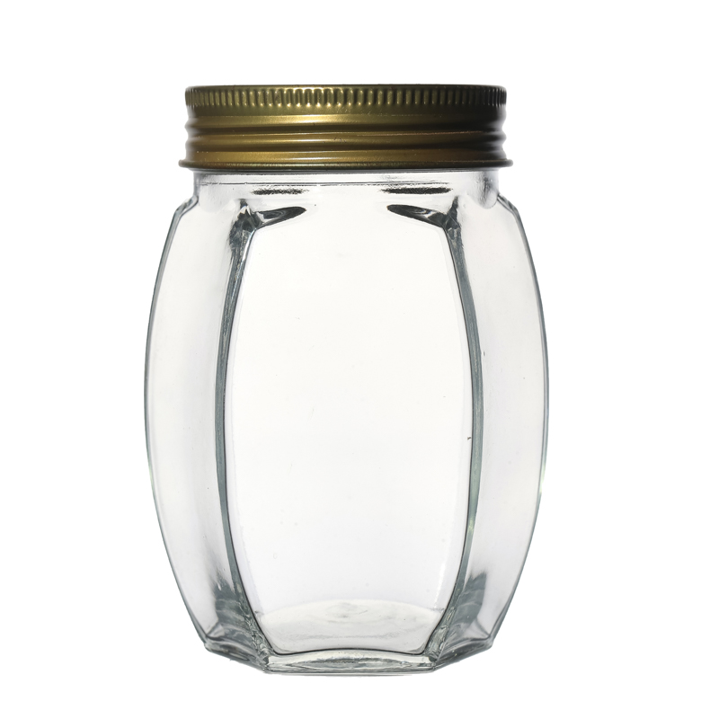 Manufacture High Quality Empty Clear 500ml 1000ml Food Glass Jar Packaging