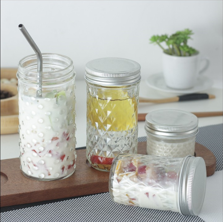 Manufacture Hot Sale High Quality Eco-Friendly Clear Empty Glass Jars and Bottles