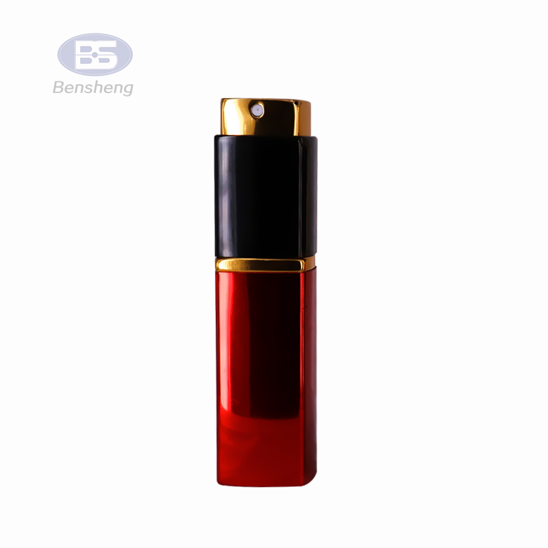 Manufacture Made Cosmetic Packaging Aluminium Outside Glass Inside Color Customized 15ml perfume atomizer bottle
