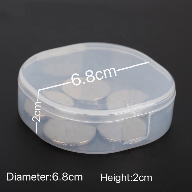 Manufacture Make Up Clear Plastic Box Container for Round Powder Puff