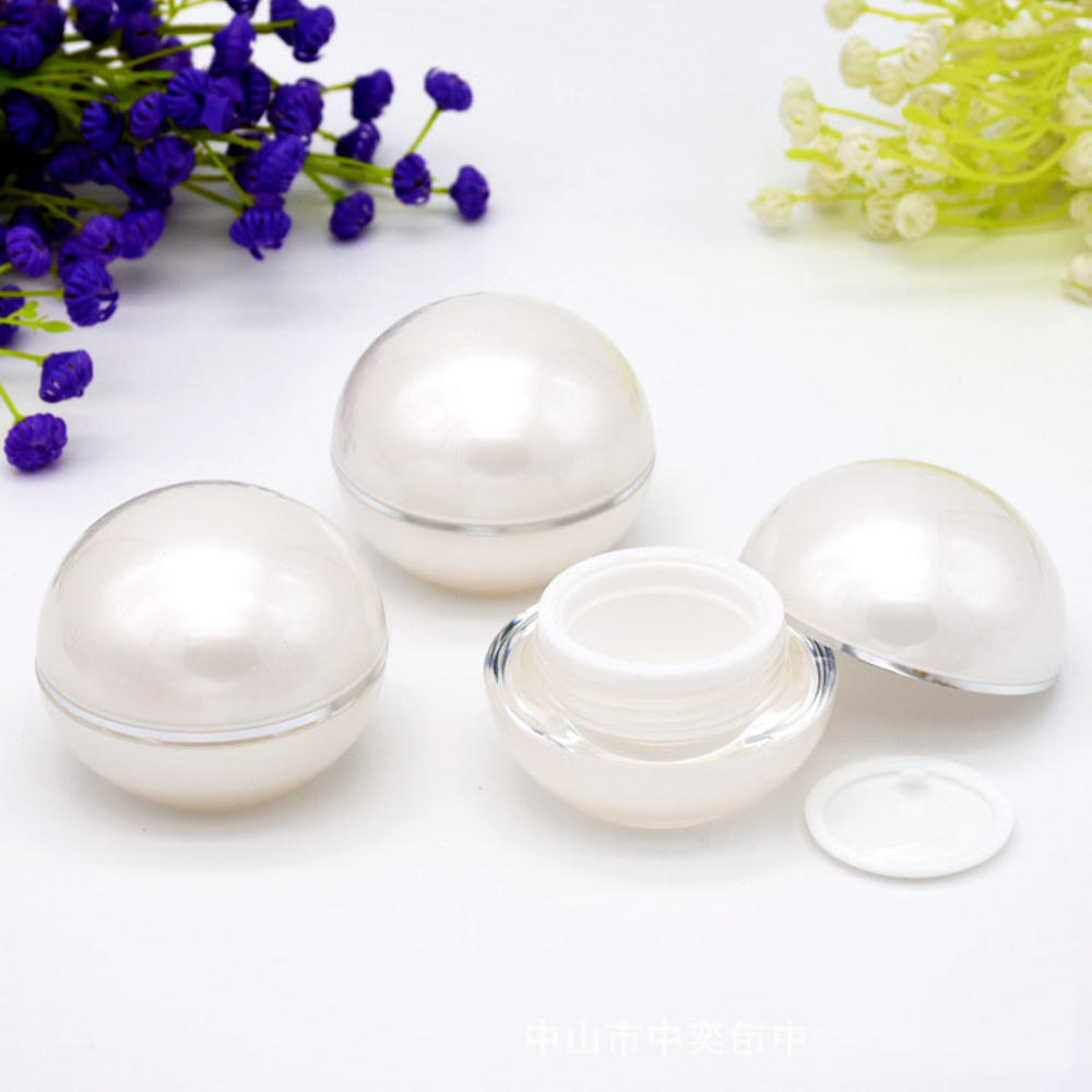 Manufacture Stock Cute pink lid cosmetic jars Round balm container for skin care