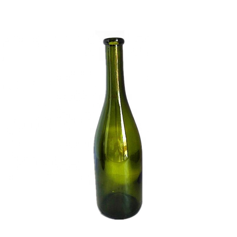 Manufacture dark green 750ml glass liquor bottles red wine bottle