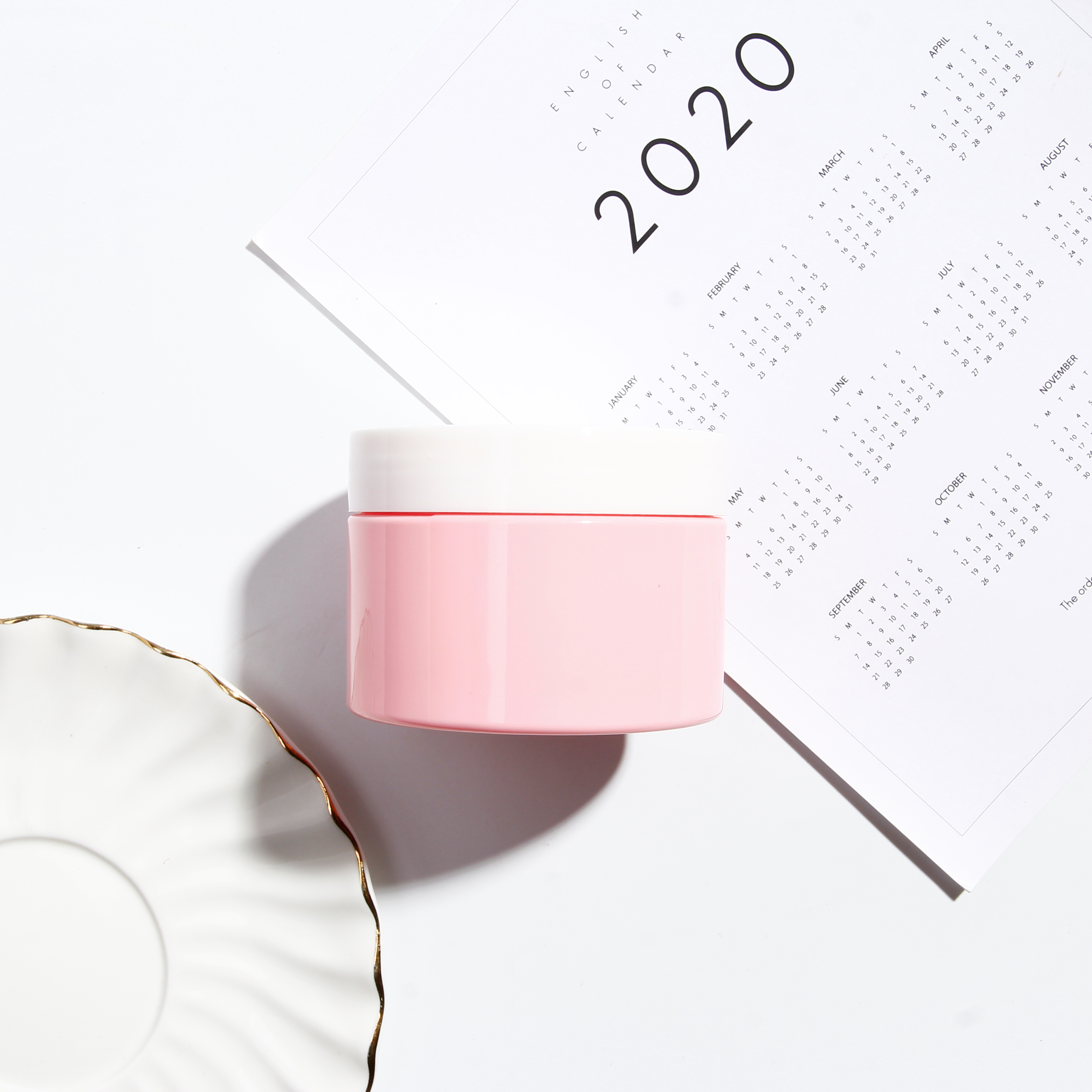 Manufacture luxury round matt pet plastic cosmetic cream lotion jar for skincare products container 250ml