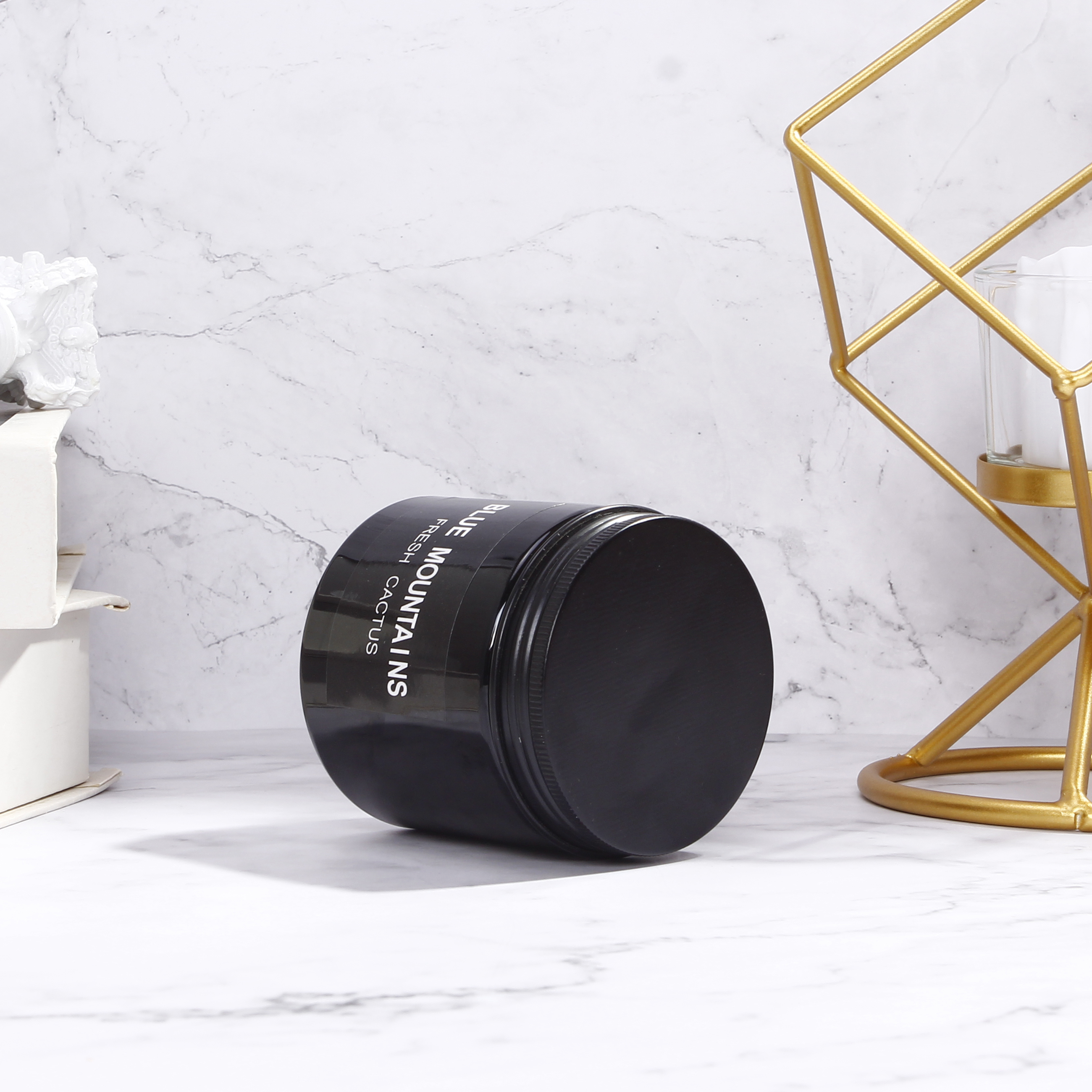 Manufacture luxury round matt pet plastic cosmetic cream lotion jar for skincare products container 250ml