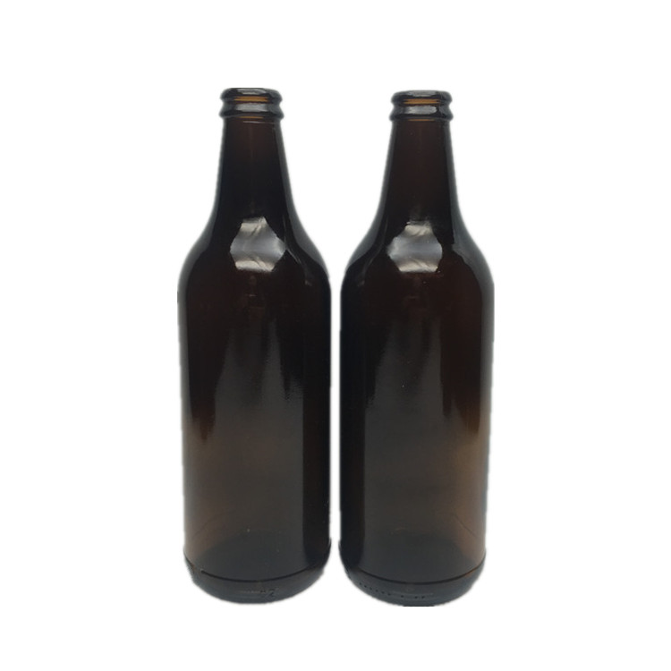 Manufacture wholesale 500ml brown amber glass beer bottle