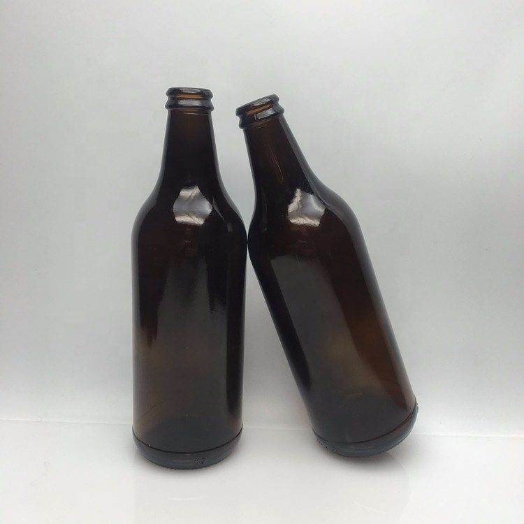 Manufacture wholesale 500ml brown amber glass beer bottle