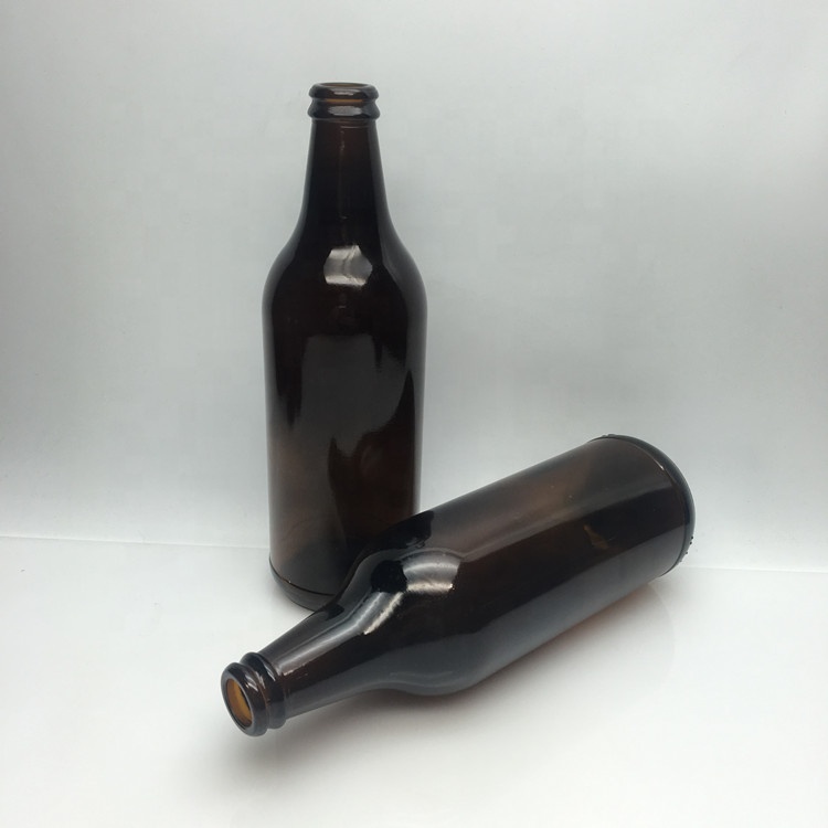 Manufacture wholesale 500ml brown amber glass beer bottle