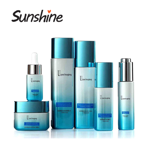 Manufacturer 100ml empty glass spray cosmetic bottle with cap
