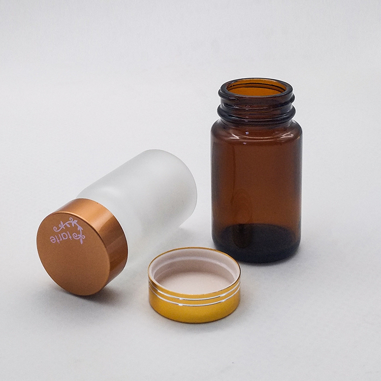 Manufacturer 150ml amber glass bottle for capsule made biodegradable medicine bottle